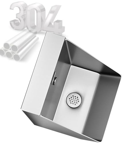 ATYUJKB Stainless Steel Bathroom Wall-Mounted Urinals, 304 Stainless Steel Urinal Automatic Sensor Urinal Toilet, Urinal Trough with Drainage Kit, Urinals for Men Bathroom (A)