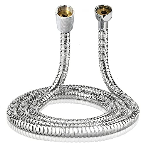 Duschschlauch, Ersatz-Brauseschlauch, 1,5 m/2 m, Duschschlauch-Messgerät, Edelstahl-Sanitärschlauch, Dusche, Rainfa-Röhrenkopf, Wasserrohr for Badezimmerzubehör, 2 m