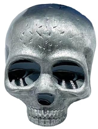 Ruarby Gothic Totenkopf-Brosche, gruseliger Totenkopf, Anstecknadel, Anstecker Pin, Skelett, Brustnadel, trendiges Abzeichen, Halsband, Sicherheitsnadeln für Halloween-Partys, Siehe Beschreibung