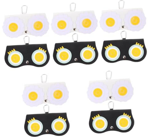 WRITWAA 10stücke Brillenetui Mit Aufhängemöglichkeit Stylische Brillentaschen Für Sonnenbrillen Und Lesebrillen Praktische Aufbewahrungstaschen Mit Einzigartigem Design Weiße Blüten