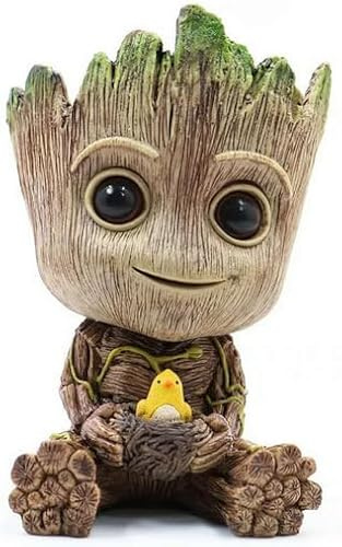 Kraja I'm Baby Groot Blumentopf für Pflanzen und Stifte aus dem Film Klassiker, heißt Io Bin Groot 10x7x10 (Nido Small)