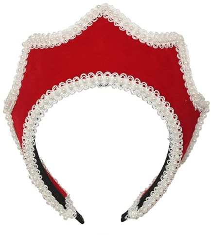 Mittelalterliche Renaissance Tudor Queen Kopfschmuck für Frauen Anne Boleyn Stirnband Elisabethanische viktorianische Königliche Koronett Kapuze Tiara Hut