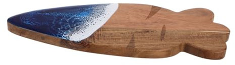 ABOOFAN Elegante Tagliere in Resina Ondulato in Legno di Acacia a Forma di Carota Affettata Tagliere da Cucina Tagliere per E Pane Arredamento Elegante