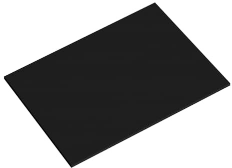 Simply Making Oblong Rectangle Masonite White or Black Cake Board, Gloss and Matt Masonite Board (Black Matt, 12 x 9)