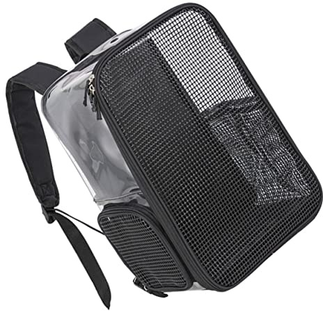 VANZACK Transparenter Atmungsaktiver Pet Backpack Für Katzen Bequemer Tragbarer Katzen-reiserucksack Leicht Und Langlebig Für Ausflüge Und Reisen Mit Kleinem Haustier