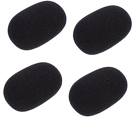 Milisten Housse Microphone En Mousse 5 PièCes ProtèGe Micro Anti-Vent Et Anti-PoussièRe Pour Microphones De Studio Et ConféRence 2.18 X 1.57 Pouces Cache Micro Durable Et Confortable