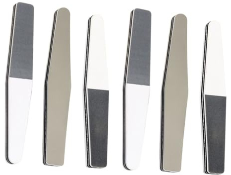 STOBAZA 6 Stück Nagelpflege Feilen Polierfeilen aus Schwamm Dicke Maniküre Reparaturfeilen in Schwarz weiß Tragbare Nagelpolierfeilen für Naturnägel und Professionelle Anwendung