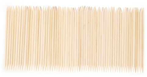 NUOBESTY Kit de 200 Palillos de Uñas de Madera de 115 CM para Manicura y Pedicura Accesorios para Empujar y Eliminar Cutículas Limar Piel Muerta y Limpiar Debajo Uñas Uso Profesional y