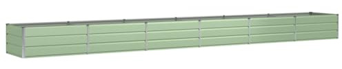 vidaXL Pflanzkübel Grün 600 x 80 x 45 cm Stahl