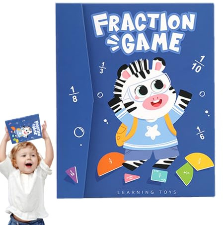 Magnetisk Bråkdel Bok - Pedagogiska Spel inom Matematik för Skola och - Magnetiska Bråkdelar För Skolbarn - För undervisning Klassrum Grundskola