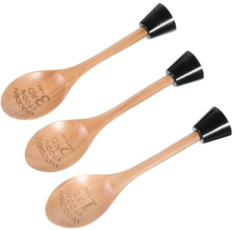 SHINYPASING Trophées en Bois pour Concours Cuisine 3pcs avec Base Trophée, Design Multifonctionnel Essentiel Cuisine pour Compétitions Chili Cook Off