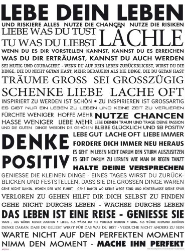 empireposter PM 511 Motivational - Lebe Dein Leben