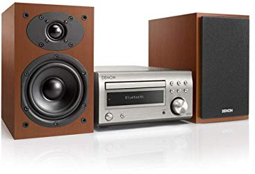 Denon d-m41 – Sistema Micro con lettore CD e bluetooth, colore: argento/Cherry
