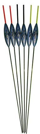 SRG Pole Floats SRG002 Pack of 6 x Pole Floats choose from (0.2g / 0.3g / 0.4g / 0.5g) (6 x 0.2g (6 x Black Tip))