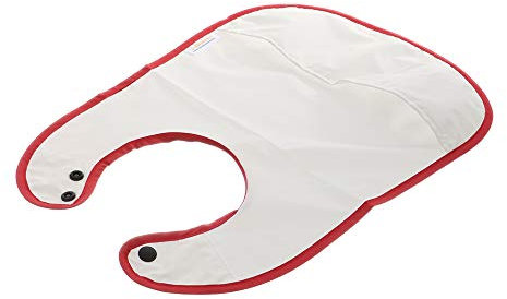 lifetexsafety Kinderlatz Kinder Lätzchen Babylatz - wasserabweisend mit Auffangtasche (Rot)