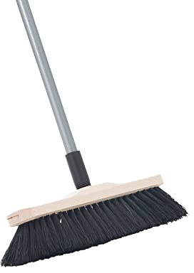 Novaliv Zimmerbesen mit Stiel ECHTES ROSSHAAR Besen weiche Borsten Schrankbesen mit Teleskopstiel Gemischter Rosshaarbesen Besen für Laminat und Parkett Rosshaarbesen Naturborsten Stubenbesen