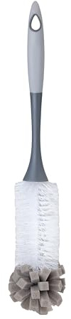 Vigar Hergo Cepillo Limpia Biberones Botellas Vasos Multiuso Gris