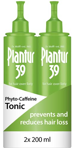 Plantur 39 Phyto Caffeine Tonic 2x200ml I Tonico previene y reduce la pérdida de cabello | Apoye el crecimiento del cabello y el engrosamiento del cabello