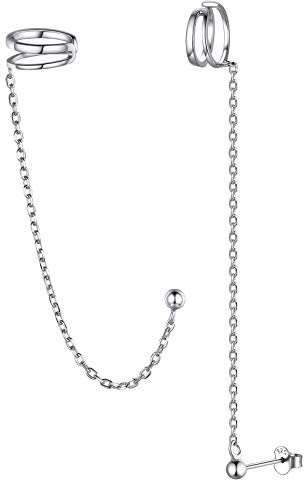 Orecchini Donna Pendenti Argento 925, Orecchini Donna, Orecchini Filo Donna per Valentino con Confezione Regalo da ChicSilver