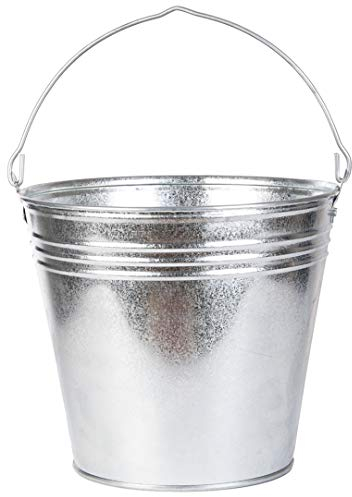 Esschert Design Zinkeimer, XL, Grau