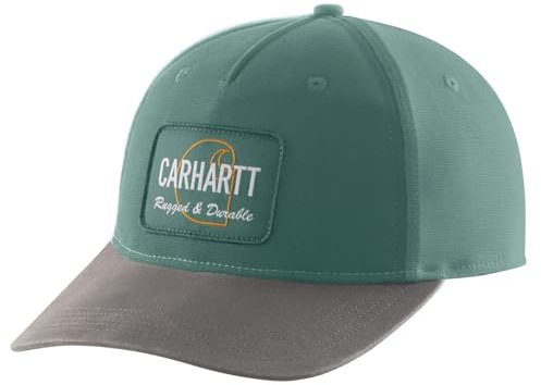 Carhartt Herren Canvas Rugged Patch Cap, Schiefergrün, Einheitsgröße