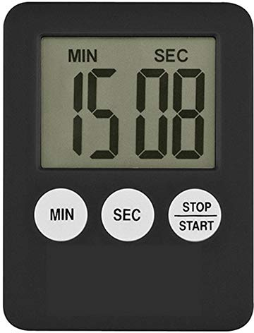 Minuteur de cuisine avec écran LCD numérique super fin, compte à rebours, alarme magnétique