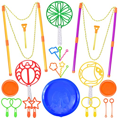 24 Stück Seifenblasen Set für Kinder, Seifenblasenstäbe kinder, Geeignet für Innen- und Außenbereich, Geburtstag, Party, Hochzeit Seifenblasen kinder set