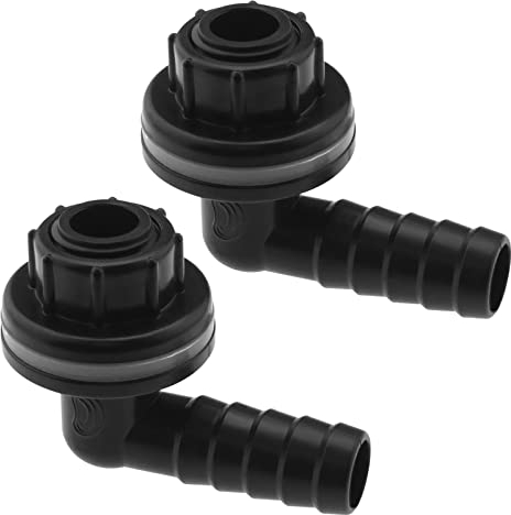 YINETTECH 2 pezzi connettore serbatoio acqua di ricambio tubo di plastica connettore rubinetto rubinetto impermeabile accessori per il giardino aiuole prato