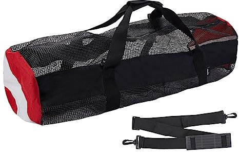 COSSIKA Netz-Tauchtasche, Scubas, Schnorcheln, Tauchen, Schnorchel, Ausrüstungstasche, extra groß, Strandtasche mit Strandduffels, Tauchtasche, Netz-Tauchtasche, Scubas, Schnorcheln, Tauchen,