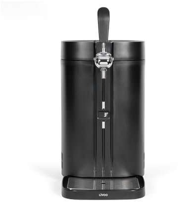 LIVOO - Tireuse à bière DOM511-60W, 3 à 12°C, compatible fut 5L, 50 dB