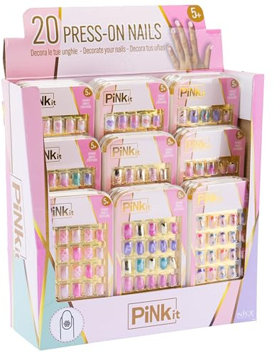 PINKIT Press On Nails, 1 Confezione di Unghie