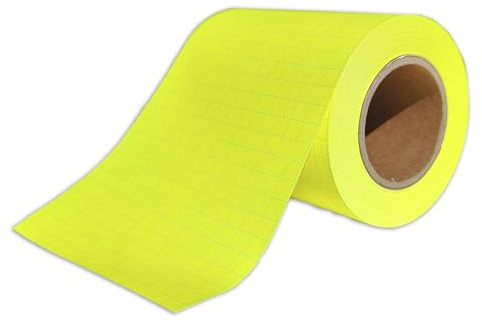 RNKVERLAG Nachfüllrolle Haftnotizen für Abroller 60 mm breit, brillantgelb-kariert, 1 Stück