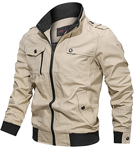 Treillis Militaire Homme - Détente Légère Veste de Travail Bomber Veste de Sport Fine Anti-Vent