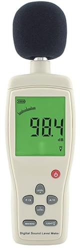Decibelímetro Sonómetro Medidor De Nivel De Sonido Digital Con Pantalla LCD Más Grande De Mano Medidor De Decibelios De Ruido