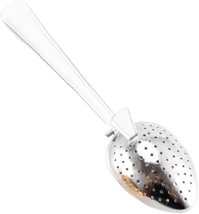 Infusor De Té De Acero Inoxidable | Colador De Hierbas En Forma De Cuchara | Filtro A Presión Metálico Para Té En Hebras | Utensilio De Cocina Reutilizable Y Duradero Para Infusiones