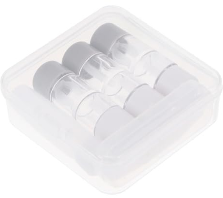Toyvian 3 pièces Kit de Rangement Lentilles avec Boîte Plastique Étanche Pince Épiler et Flacon Portable pour Voyage et Usage Quotidien