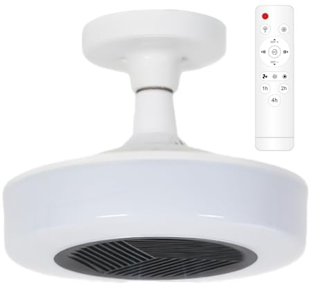 Ceiling Light LED, Remote Control Fixture, 25x16.7cm, Adjustable LED Ceiling Lamp, Remote Control Light Fixture, Quiet and Comfortable Lighting, for Bedroom Kitchen
