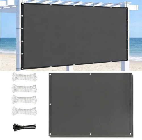 Telo Ombreggiante Esterno 3X4M Vela Parasole Rettangolare Impermeabile Tenda a Vela Giardino Protezione UV 95% Tende da Sole con Corda di Nylon e Occhiellato per Esterno Giardino