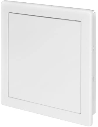 AWENTA 200 x 200 mm ABS-inspektionsklaff för ventilationssystem, rökrör, vattenmätare – plastinspektionsdörr – vit revisionsdörr