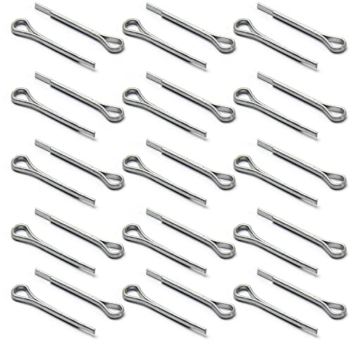 MroMax 150 Stück Splinte 2 mm x 16 mm 304 Edelstahl Federspitze, Clip-Stifte für Automobilmechaniker, kleine Motorreparatur, Silber