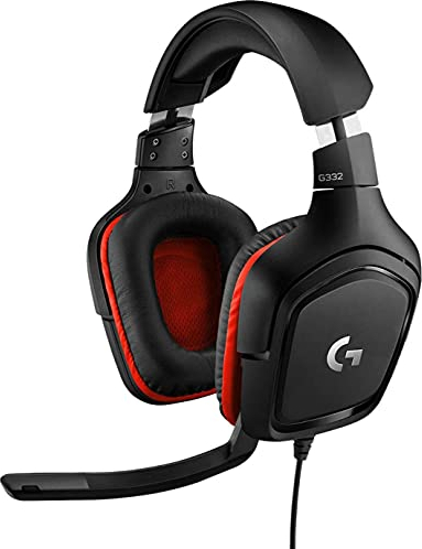 Logitech G332 kabelgebundenes Gaming-Headset, 50mm Treiber, Rotierende Kunstleder-Ohrmuscheln, 3.5mm Klinke, kompatibel mit PC/Mac/Xbox One/PS4/Nintendo Switch (Generalüberholt)