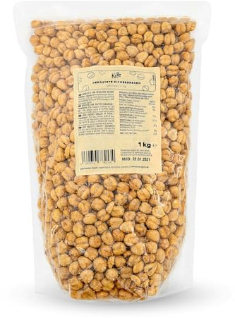 KoRo - Kichererbsen geröstet und gesalzen - 1 kg - Eiweiß- und Ballaststoffquelle - frei von künstlichen Farb- und Konservierungsstoffen