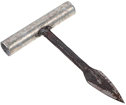 Edelstahl Austernmesser Austernöffner T Form Oyster Opener Austernbrecher Austernwerkzeug Küchenmesser für Krabben Muschelschalentiere Meeresfrüchte Werkzeug