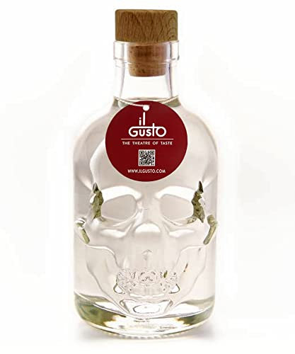 Tequila Silver | Unique Skull Shaped Glass Bottle | 200ml | 38% ABV