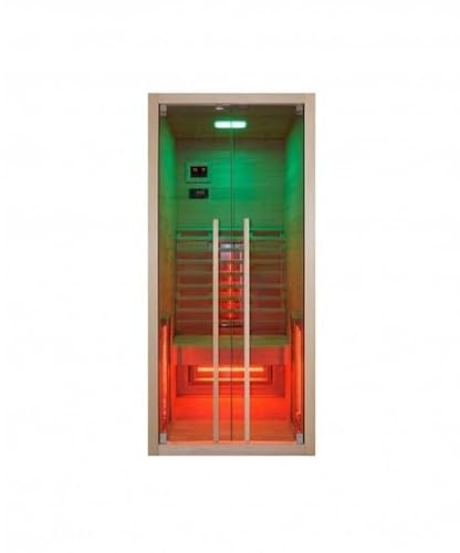 Bagno Italia Sauna Infrarrojos 90x100 cm placas Full Spectrum Radio Bluetooth y LED también disponible 120x100 cm Contactar al vendedor indicando la medida deseada