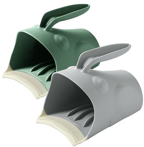 GanEn Bade-Spülbecher für Babys, niedliche Froschform, Baby-Badebecher, Haar-Shampoo-Spüler für Kleinkinder (Grün + Grau)