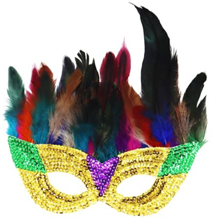 Karnevals-Zubehör, Federn, bunte Brillen, Partyball, Kostüm, Dekorationen, Stirnbänder, Kostüme, Masken