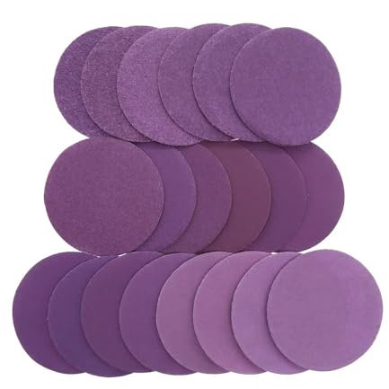 NEFLUM 500 Pièces 2 Pouces Disque De Ponçage Humide Sec 60-10000 Grain Papier De Verre 50mm Crochet Boucle Oxyde D'aluminium Papier De Verre Pour Perceuse Meuleuse Outil Rotatif,3000