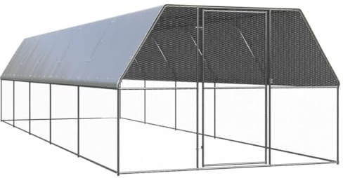 Willood Outdoor-Hühnerkäfig 3x10x2 m Verzinkter Stahl