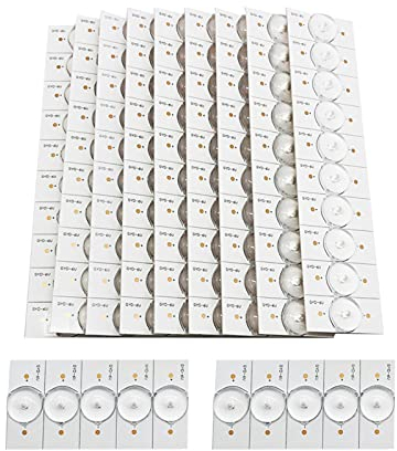 Sunydog 100PCS 6V SMD Lampe Perlen mit Optischer Linse Fliter für 32-65 LED TV Reparatur Led Licht Streifen Teile Zubehör